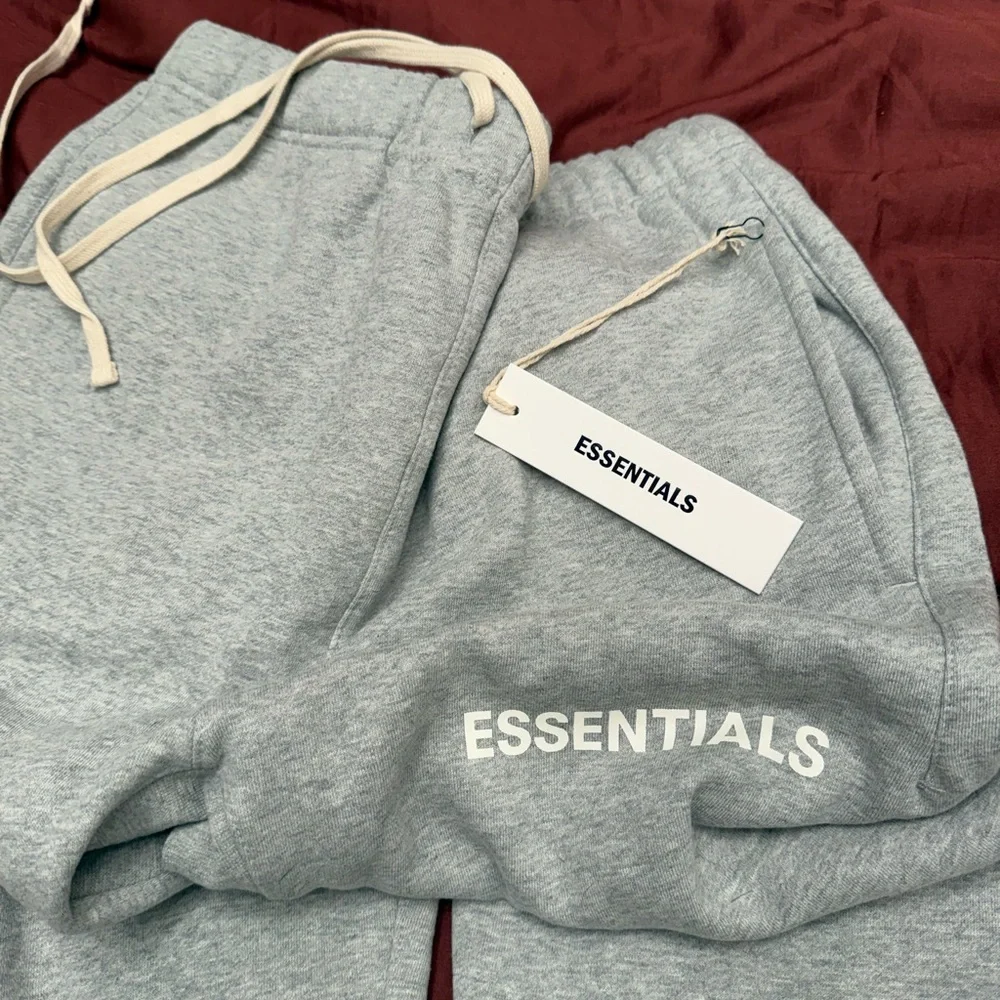 Essentials Light Gray Joggers - Picture 3 of 4